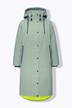 Manteau de pluie technique à capuche, fermeture éclair à double sens