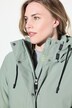 Manteau de pluie technique à capuche, fermeture éclair à double sens
