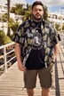 Men+ T-shirt, korte ærmer, print på forsiden, op til str. 84/86