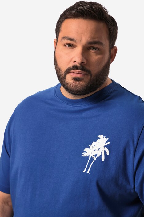 Men+ T-shirt, korte mouwen, palmenprint, tot 84/86