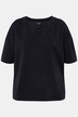 Soft-sweatshirt, oversize, V-udskæring, korte ærmer
