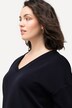 Soft-sweatshirt, oversize, V-udskæring, korte ærmer