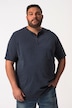 John F. Gee Henley, halve ermer, vintage-utseende, opptil 84/86