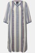 Pastel Striped 3/4 Sleeve V-Neck Kaftan