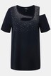 T-shirt à strass, col rond et manches 3/4. Ligne A