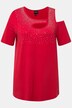 T-shirt à strass, col rond et manches 3/4. Ligne A