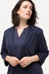 Blazer en jersey avec col à revers, manches 3/4. Mélange de modal