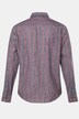Herre+ hørmix-skjorte, lange ærmer, Kent-krave, comfort fit, striber, op til 8 XL