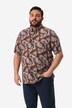 Košile Men+, břišní střih, krátké rukávy, límeček s knoflíky, plošný potisk, do 8XL
