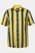 Camicia Men+ a righe con taglio speciale per l'addome, vestibilità comoda, colletto ad apertura inglese e mezze maniche, fino alla tg. 8XL