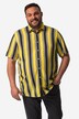Camicia Men+ a righe con taglio speciale per l'addome, vestibilità comoda, colletto ad apertura inglese e mezze maniche, fino alla tg. 8XL