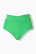 High Waisted Terry Cloth Striped Bikini Briefs