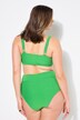 High Waisted Terry Cloth Striped Bikini Briefs