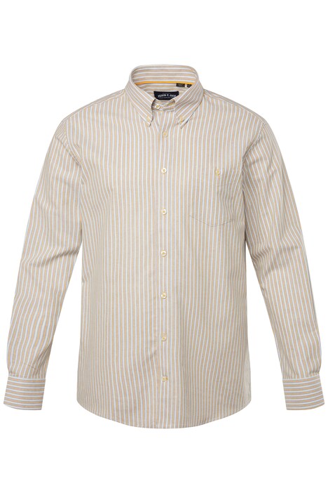 Pruhovaná košile John F. Gee, dlouhé rukávy, límeček s knoflíky, Comfort střih, do 8XL