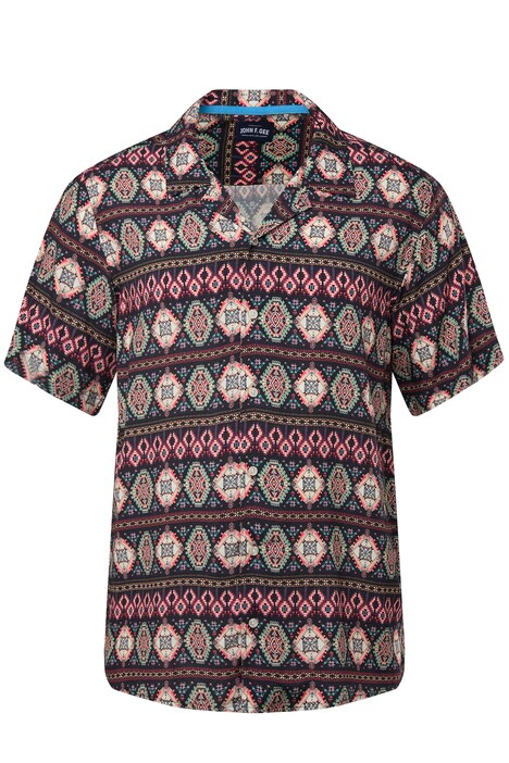 Košile John F. Gee, krátké rukávy, Cuba límeček, do 8XL