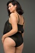 Bikinislip, hoge taille, glittereffect