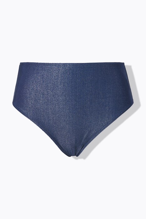 Bas de bikini taille haute, effet pailleté