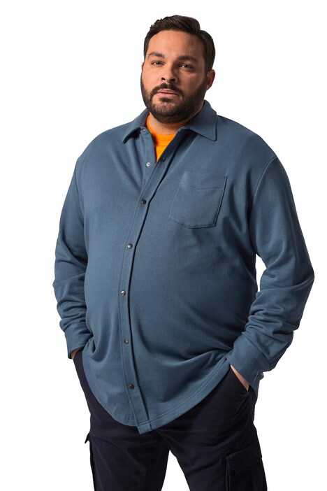 Mikina John F. Gee, dlouhé rukávy, Kent límeček, do 8XL