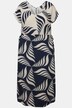 Robe maxi à décolleté en V et sans manches, imprimé graphique