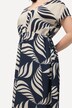 Robe maxi à décolleté en V et sans manches, imprimé graphique
