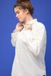 Chemise oversized à col de chemise, rivet fantaisie et manches longues