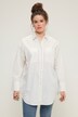 Chemise oversized à col de chemise, rivet fantaisie et manches longues