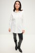 Chemise coupe Loose à col de chemise, rivets fantaisie et manches longues