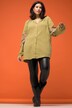 Musselin-Bluse, oversized, Tunika-Ausschnitt, Stickereien