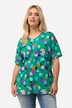 T-shirt oversized à décolleté rond, manches courtes. Imprimé taches