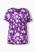T-shirt oversized à décolleté rond, manches courtes. Imprimé taches