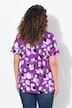 T-shirt oversized à décolleté rond, manches courtes. Imprimé taches