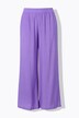 Pantalon à enfiler à tissu texturé. Taille élastique et jambe large