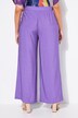 Pantalon à enfiler à tissu texturé. Taille élastique et jambe large