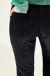 Pantaloni in velluto a coste modello Marie in cotone biologico con boot cut e cintura comoda