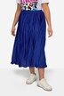Straight Cut Satin Crash Elastic Waist Skirt