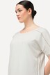 T-Shirt, Ziernieten, Oversized, Rundhals, Halbarm