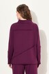 Sweatshirt, pyntesyninger, stående krave, lange ærmer, økologisk bomuld
