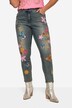 7/8-slimjeans, smal passform, 5-lommer, lapper