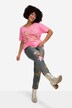 7/8-slimjeans, smal passform, 5-lommer, lapper