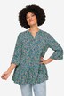Blusa a tunica con stampa allover, scollo a tunica e maniche a 3/4