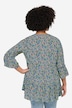 Blusa a tunica con stampa allover, scollo a tunica e maniche a 3/4