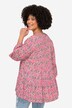 Blusa túnica, estampado por toda la prenda, escote de túnica, manga 3/4
