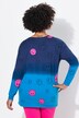 Sudadera, oversize, emoticono en gradiente de color, manga larga