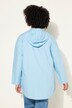 Veste à capuche oversize, fermeture zippée et manches longues