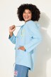 Veste à capuche oversize, fermeture zippée et manches longues