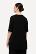 Shirt-tunika, broderi, tunika-udskæring, korte ærmer