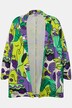 Blazer, ansiktsmønster, åpen form, 3/4 ermer