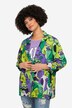 Blazer, ansiktsmønster, åpen form, 3/4 ermer
