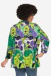 Blazer, ansiktsmønster, åpen form, 3/4 ermer