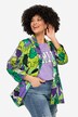 Blazer, ansiktsmønster, åpen form, 3/4 ermer